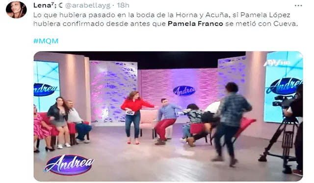  Los más hilarantes memes que dejó la entrevista a Pamela Franco en 'MQM'. Foto: X   