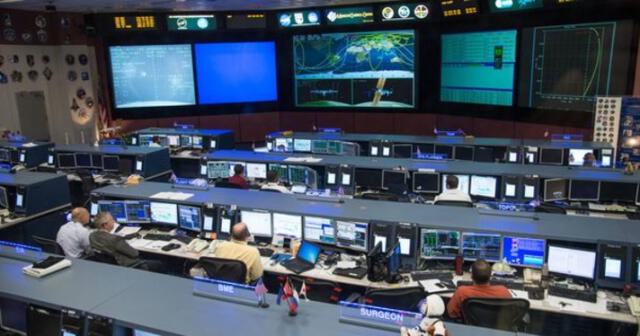  La sala de control del Centro Espacial Johnson está ubicada en Houston. Foto: NASA 