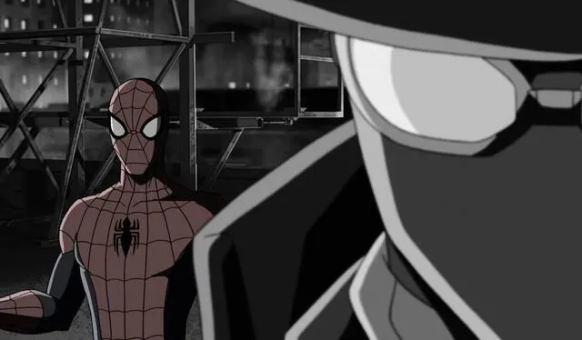  Spider-Man Noir tuvo una aparición en la serie animada ‘Ultimate Spider-Man’. Foto: Marvel    