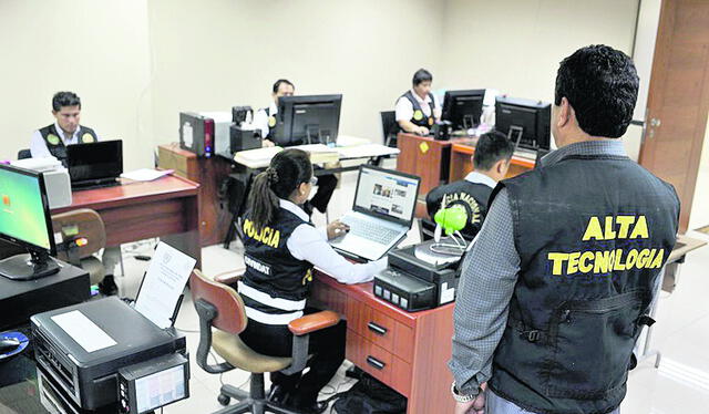  División de Investigación de Delitos de Alta Tecnología (Divindat). Foto: Policia Nacional del Perú    