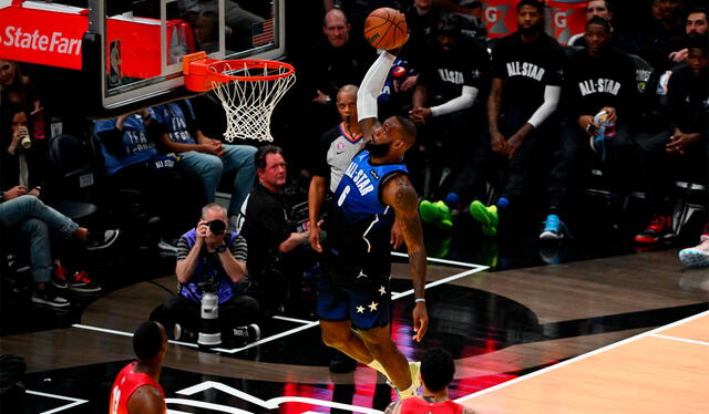 LeBron James será una de las mayores atracciones del NBA All Star Game. Foto: AFP   