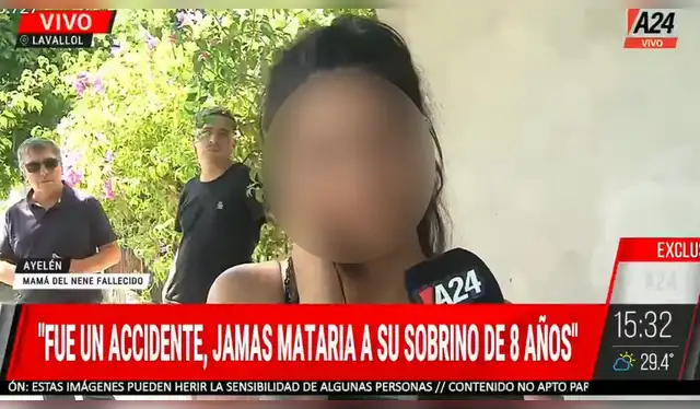 La madre del menor descartó que su tío le haya querido hacer daño. Foto: A24 La madre del menor descartó que su tío le haya querido hacer daño. Foto: A24