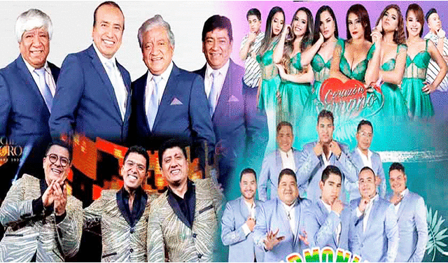  Grupos de cumbia más populares en Perú. Foto: Nueva Q   