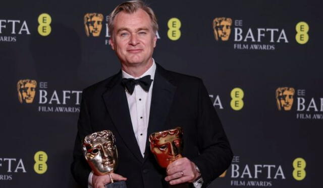 Christopher Nolan recibió 7 premios por su película 'Oppenheimer' en los BAFTA 2024. Foto: captura de YouTube 