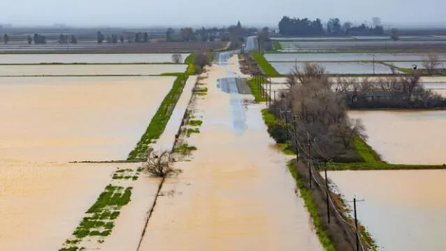 Foto: Telemundo| Las calles son ocupadas por la preocupante lluvia torrencial que amenaza a los ciudadanos de California y zonas cercanas.   