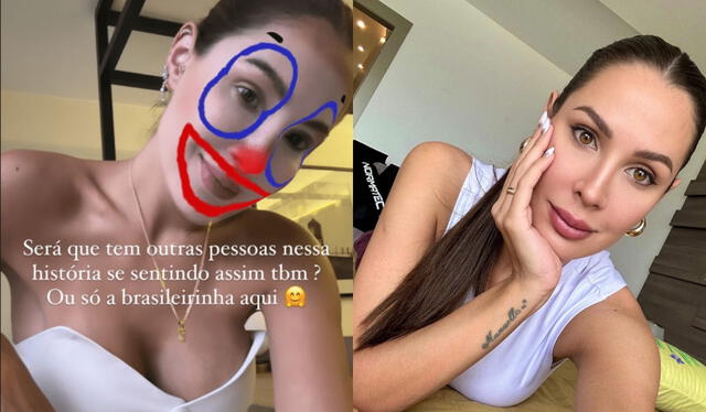 Ana Paula Consorte vía historias de su Instagram personal. Foto: composición LR/captura de Instagram   