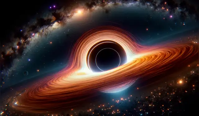 Los agujeros negros son objeto de intriga para los científicos. Foto: IA/La República Los agujeros negros son objeto de intriga para los científicos. Foto: IA/La República
