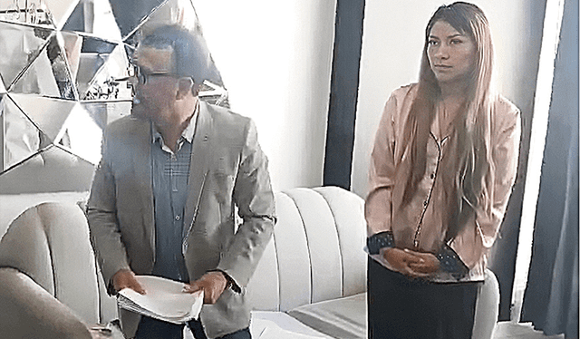 Señalada. Katherine Rafael Riveros fue destituida como jefa de Migraciones de Huancayo después del allanamiento. Foto: difusión    