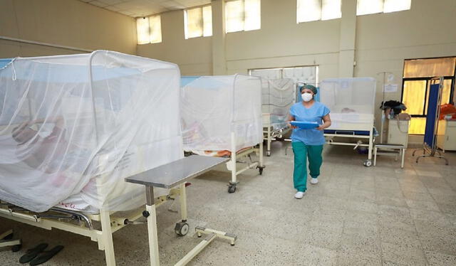  Hospitales albergan a muchos pacientes infectados de dengue. Foto: La República    