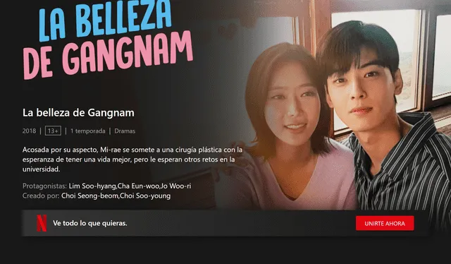  'Belleza de Gangnam'. Foto: captura LR/Netflix   