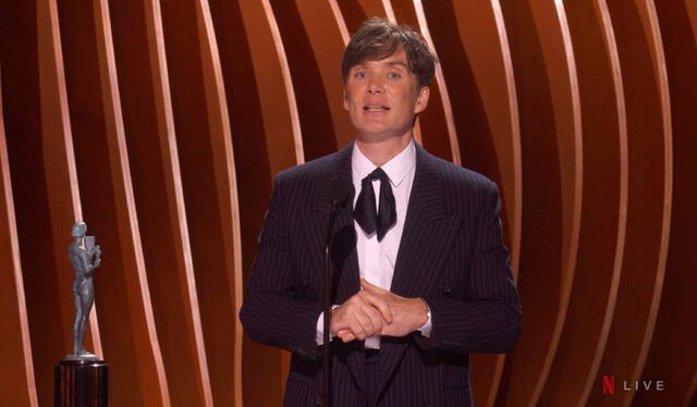  Cillian Murphy fue premiado en la categoría a mejor actuación de un actor masculino en un papel principal. Foto: Netflix    