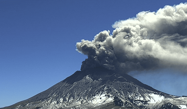 El volcán Popocatépetl dejaría grandes consecuencias tras su posible erupción. Foto Gobierno México   