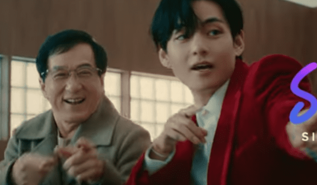  El video de Taehyung y Jackie Chan alcanzó las 300.000 vistas en YouTube. Foto: captura LR/SimInvest   