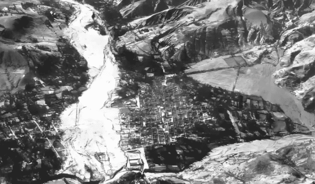 Foto del aluvión de Huaraz de 1941. Foto: captura de YouTube/DW   