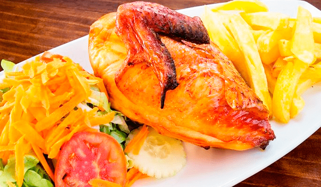  Pollo a la brasa, uno de las delicias de Perú. Foto: Difusión   