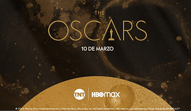 TNT y Max serán los encargados de transmitir al continente los Premios Oscar 2024. Foto: TNT.   