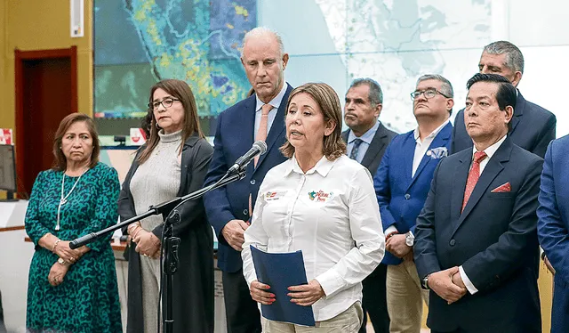  Anuncios. La ministra Tolentino solo informó del pronto retorno de Otárola. Foto: difusión    