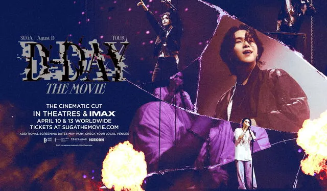  Agust D Tour ‘D-Day’ The Movie. Foto: X/BTS oficial   