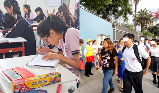 Los escolares del Perú vuelven a sus colegios para continuar su educación básica. Foto: composición LR/GLR   