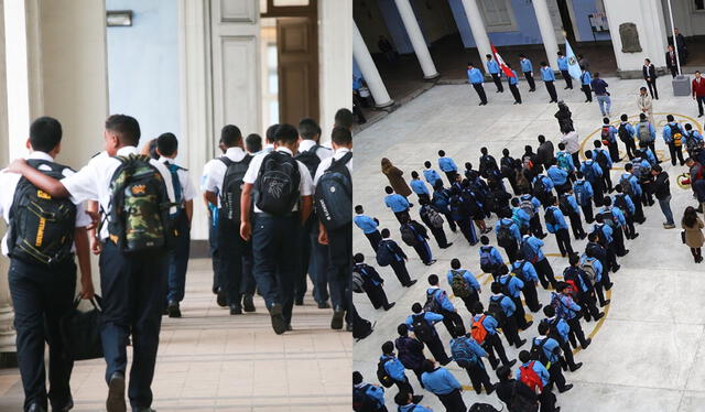 Los colegios del Perú deben prever acciones para evitar exponer a los alumnos a altas temperaturas. Foto: composición LR/Andina/difusión   