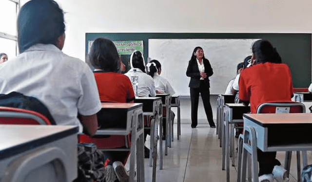  Clases escolares en Perú. Foto: Andina    