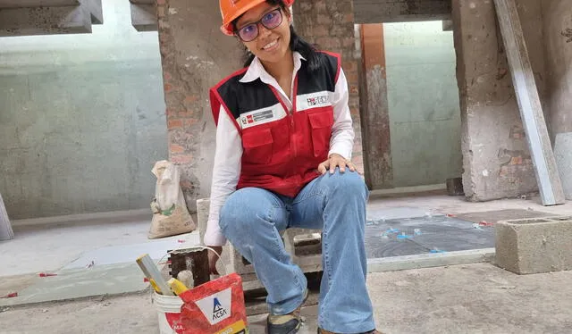  Janela Cuyubamba estudia actualmente Edificaciones y Obras Civiles en Sensico. Foto: Rosario Rojas   
