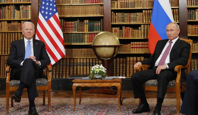 Biden advirtió a Putin que Estados Unidos no se doblegará ni permitirá que Rusia gane la guerra. Foto: AFP   