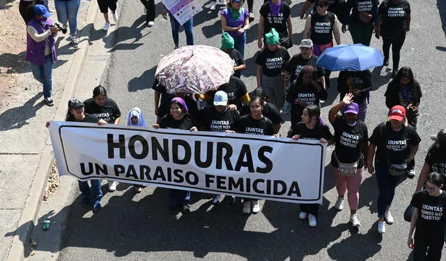 Honduras es el país de América Latina con más feminicidios por cada 100.000 mujeres. Foto: AFP   