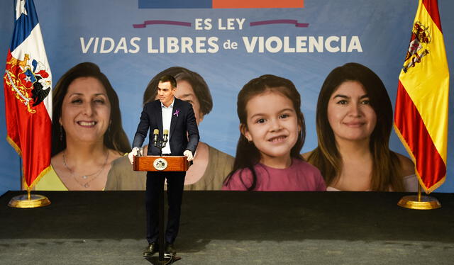 Pedró Sánchez también criticó a Isabel Díaz Ayuso por sus comentarios en el Día de la Mujer. Foto: AFP   