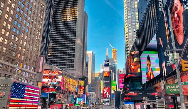 Centro de Nueva York, conocida como la ciudad de las luces en Estados Unidos. Foto: Kayak   