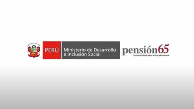  Logo de Pensión 65. Foto: Gobierno del Perú 