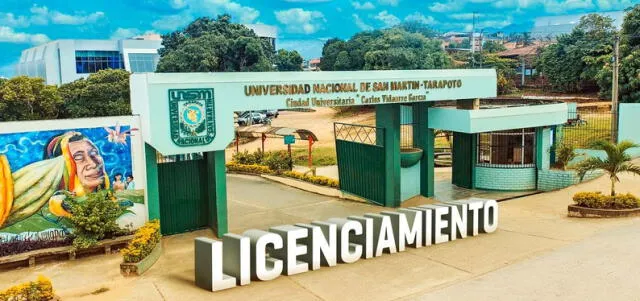 La UNSM fue licenciada por Sunedu en el 2019. Logró ser la primera casa de estudios de la región San Martín en obtener tan importante calificación. Foto: Sunedu   