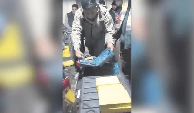  Droga. Cargamento de cocaína incautado a la banda de R en operativo en Puno. Foto: difusión    