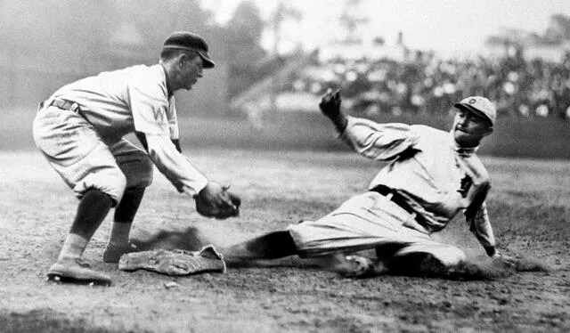 Ty Cobb había sido el último jugador antes de Acuña Jr. en liderar a la MLB en robadas y alcanzadas. Foto: Detroit Tigers   