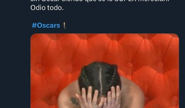  Conoce los memes más divertidos que dejó la gala de los Oscar 2024. Foto: composición LR/X<br>    