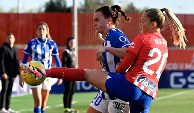 El Atlético de Madrid femenino viene de vencer 1-0 al Sporting Huelva por la Liga F. Foto: EFE   