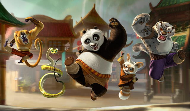 'Kung Fu Panda 4' es la nueva película con Jack Black./Foto: captura de Universal Pictures   