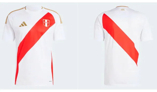 Camiseta local de la selección peruana. Foto: Adidas.   