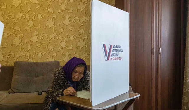 Más de 112 millones de rusos están llamados a participar en las elecciones presidenciales. Foto: AFP   