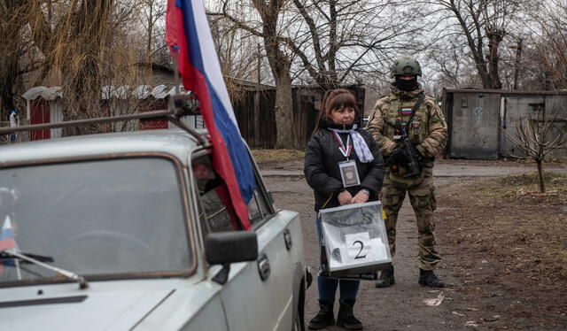 Putin asegura que votar en estas elecciones presidenciales en Rusia es un acto de "patriotismo". Foto: AFP   