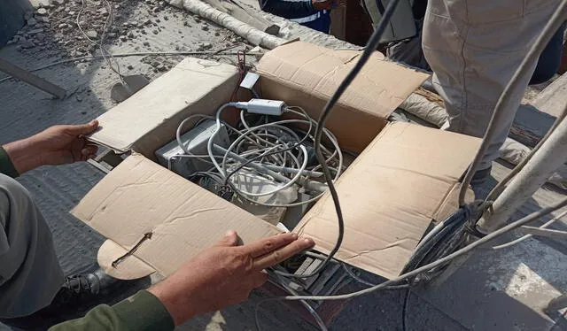  Personal del INPE descubrió antenas. Foto: Inpe   