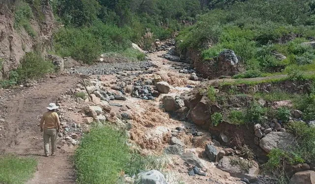 Quebrada Umahuato ubicada en el anexo de Ucuchachas, distrito de Choco, provincia de Castilla, Arequipa. Foto: La República   