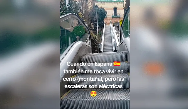  Usuarios consideraron que también deberían poner escaleras eléctricas en los cerros de Lima. Foto: composición LR/TikTok/@elizabeth.huamn3   