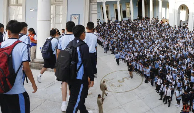 Los estudiantes de colegios estatales deben asistir con uniforme al colegio.    