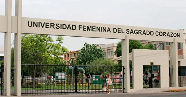 Exteriores de la Universidad Femenina del Sagrado Corazón. Foto: Unifé   
