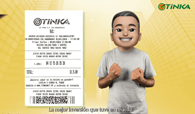 Puedes comprar tu boleto de La Tinka por internet. Foto: Intralot   