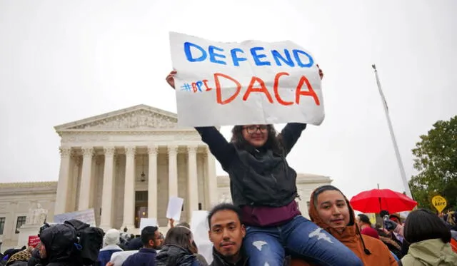  En Estados Unidos, jóvenes salieron a marchar a favor del programa DACA. Foto: Telemundo   