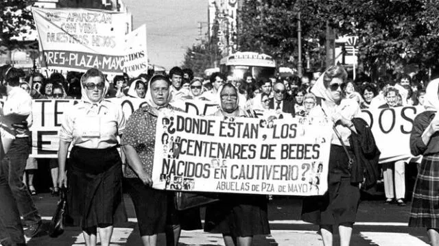 Marchas en conmemoración al Día de la Memoria en Argentina. Foto: AFP   