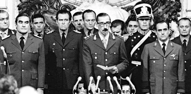 Videla derrocó a Isabel Perón en 1976 e inició la dictadura en la que desaparecieron miles de argentinos. Fuente: AFP   