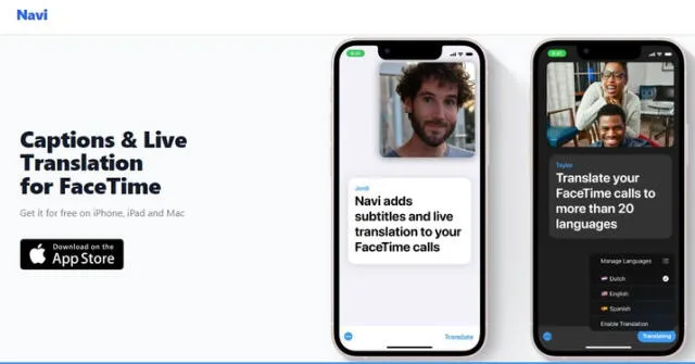 Según su portal oficial, la aplicación Navi está disponible para usuarios de Apple. Foto: captura Navi.   